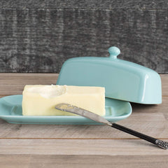 Solid Butter Dish Eggshell