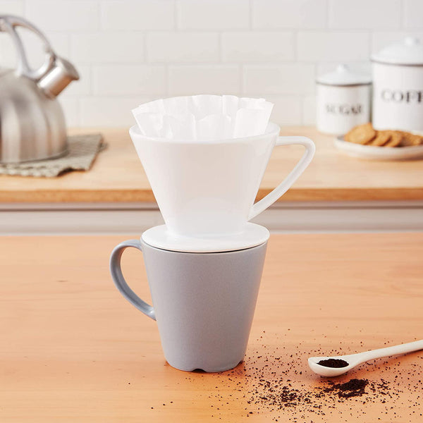 Koffiefilterhouder voor #4#3#2#1 Cone & V60 Koffiefilters Frosted Koffiefilterhouder voor #4#3#2#1 Cone & V60 Koffiefilters Frosted
