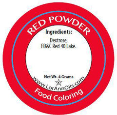 LorAnn Powder Food Coloring - Red (4 grams)