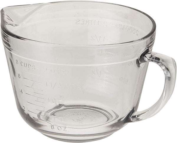 Anchor Hocking Essentials 8 Cup Clear Glass Measuring Batter Bowl - Gillman  Home Center
