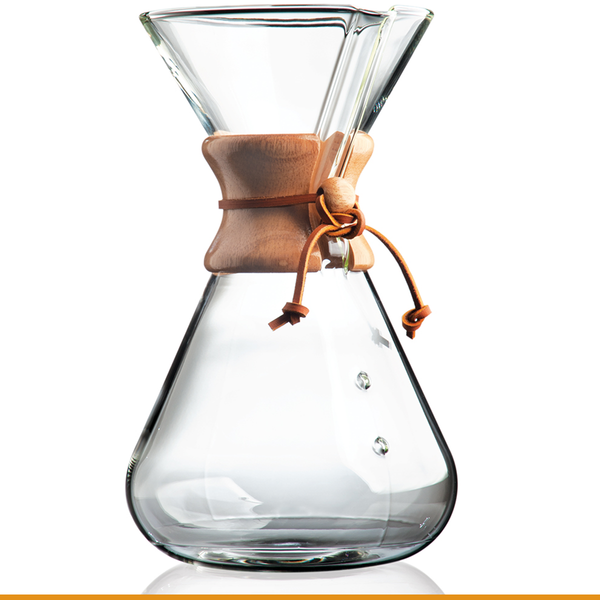 Unbranded Chemex Style Pour Over Glass Coffee Maker 6 Cup – Olde Kitchen &  Home