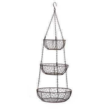 chrome hanging planter Hanging Basket 3