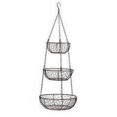 Hanging Basket 3 - Tier Chrome