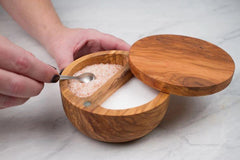 RSVP Olive Wood Salt Box