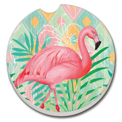 Car Coaster - Flamingo Stripes (Packaged)