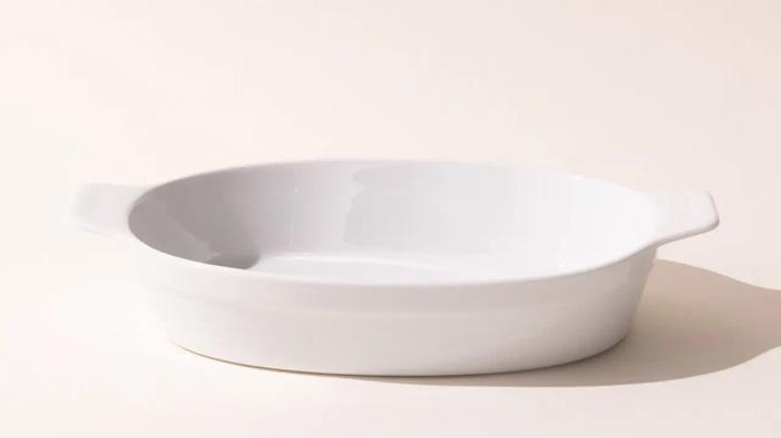 Made In Oval Baking Dish - White