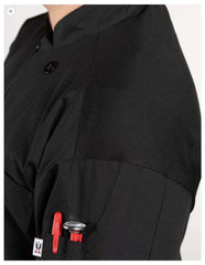 Chef Coat - Pro Vent Delray Black (Med)