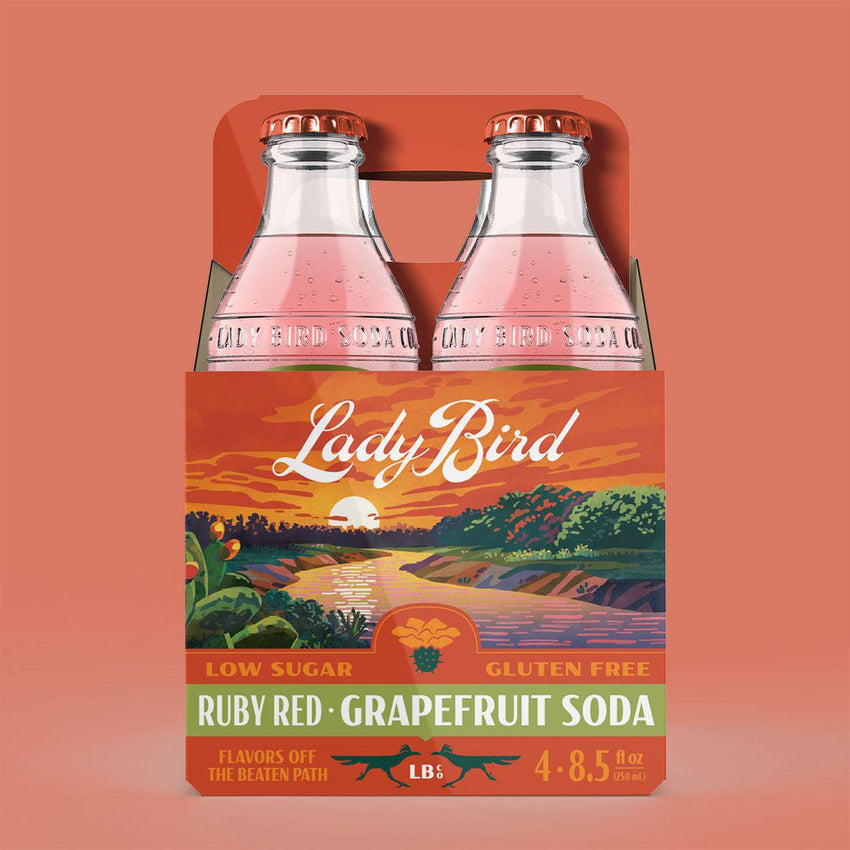 Lady Bird Mixer Ruby Red Grapefruit Soda (250ml) - Single