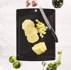 Epicurean Cutting Board - 10" x 7" Slate/Black Buttons (All-in-One Series)