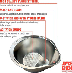 Joyce Chen Rice Washer, Colander, Strainer