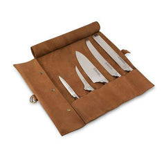 Hammer Stahl Premium Leather Knife Roll - 5 Slot