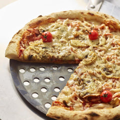 de Buyer Perforated Pizza Tray (12.5" - Blue Steel)