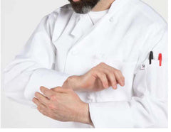 Chef Coat 10 Knot  White (Med)