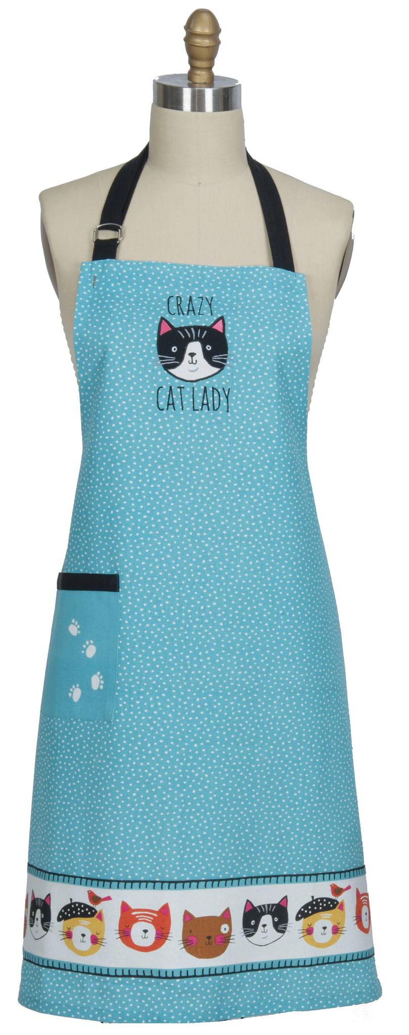 Chef Apron Crazy Cat