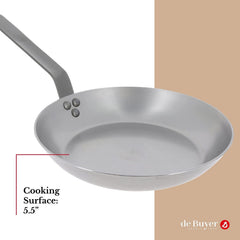 de Buyer 5.5" Egg/Pancake Mineral B Pan (Carbon Steel)