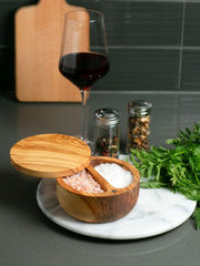 RSVP Olive Wood Salt Box
