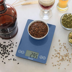 Escali Arti Glass Digital Scale Blue Mirage
