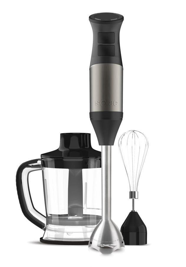 SOLAC 1000W Immersion Hand Blender W/Accessory Kit
