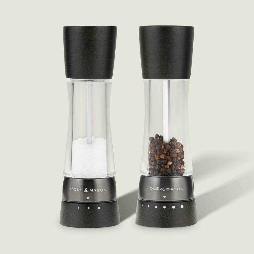 Cole & Mason Derwent Salt & Pepper Mill Gift Set, Black Wood