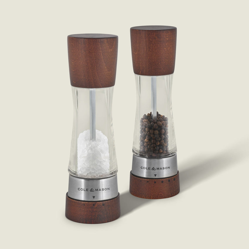Cole & Mason Derwent Salt & Pepper Mill Gift Set, Forest Wood