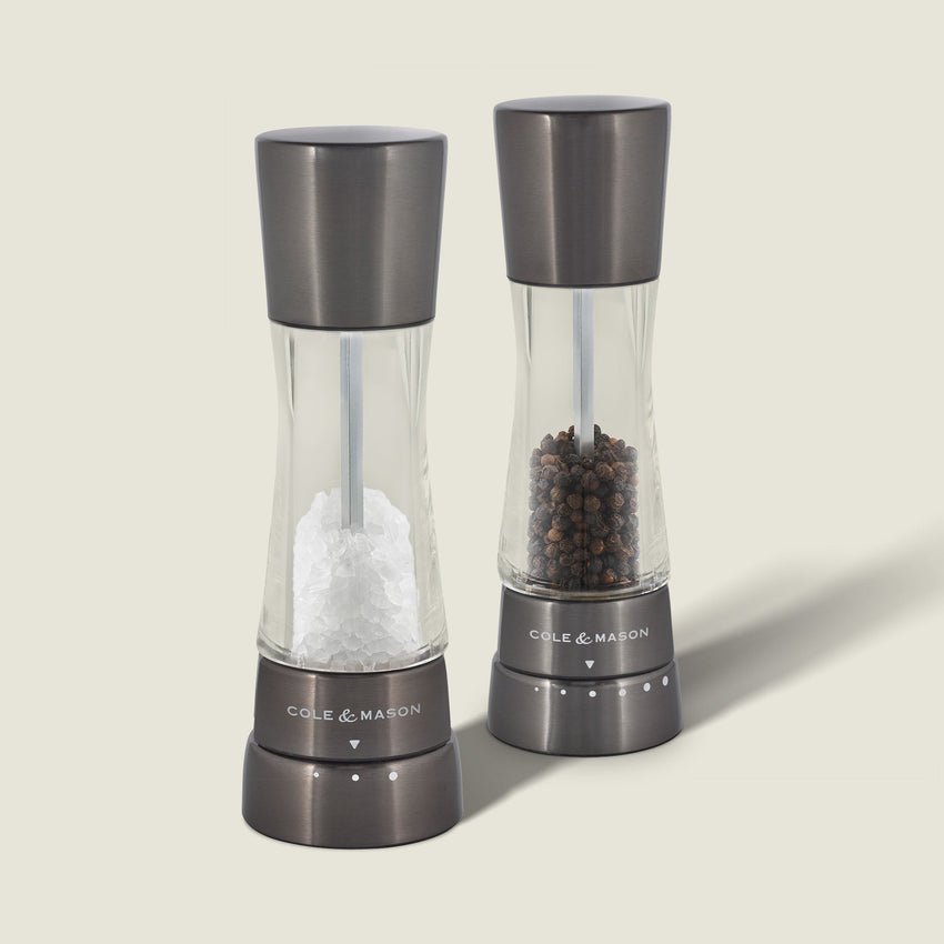 Cole & Mason Derwent Salt & Pepper Mill Gift Set, Iron Grey
