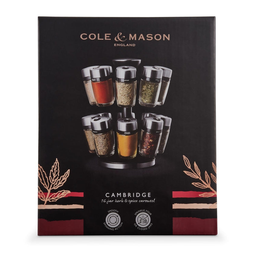 Cole & Mason Cambridge Herb & Spice Rack 16 Jar Carousel – The Seasoned ...