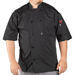 Chef Coat - Pro Vent Delray Black (Sm)