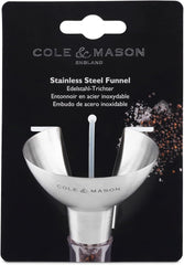 Cole & Mason Salt and Pepper Funnel - Stainless Steel