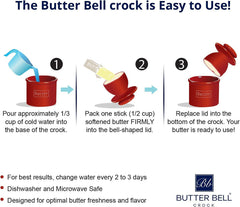 Butter Bell Crock (White)