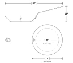 de Buyer Frypan 11" (Blue Carbon Steel)