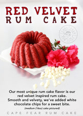 Cape Fear Red Velvet Rum Cake (5oz)
