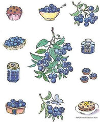 Flour Sack Towel - Blueberries
