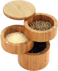 Totally Bamboo 3-Tier Salt Box