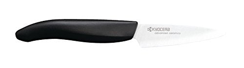Kyocera 4-Piece Ceramic Steak Knife Set, 4.5 Black/White