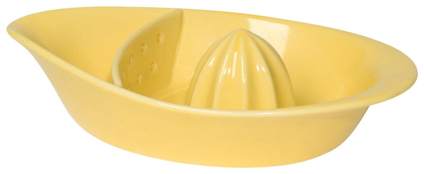 Juicer Stoneware Yellow W/Strainer