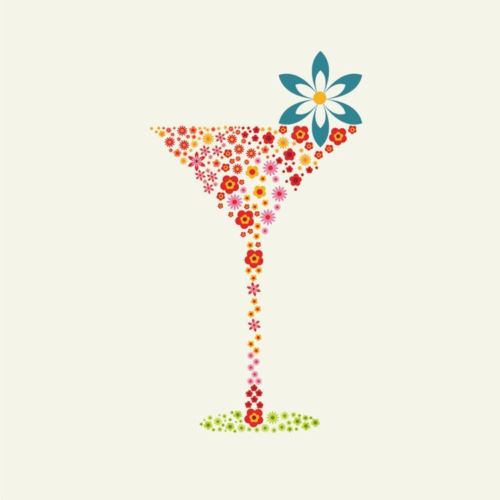Cocktail Napkin Floral Mixer Series