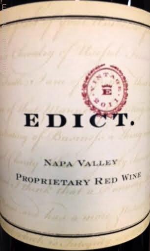 Edict Napa Valley Proprietary Red