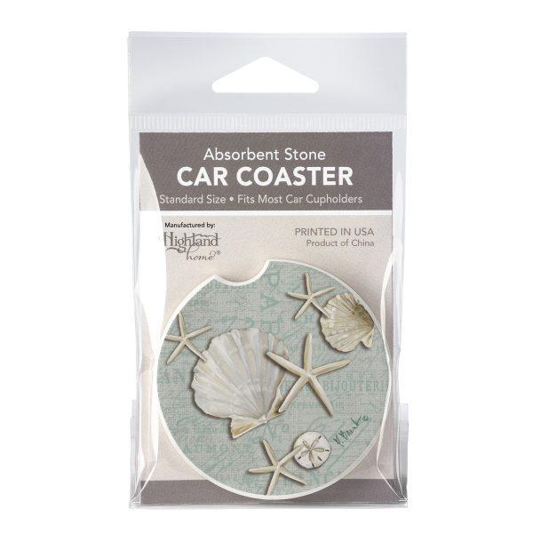 Car Coaster - Linen Shells