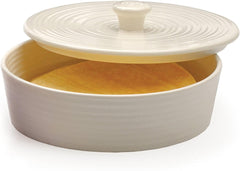 Tortilla Warmer Stoneware - 8" White