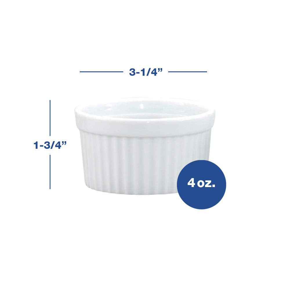 Souffle Ramekin - 4 oz – The Seasoned Gourmet