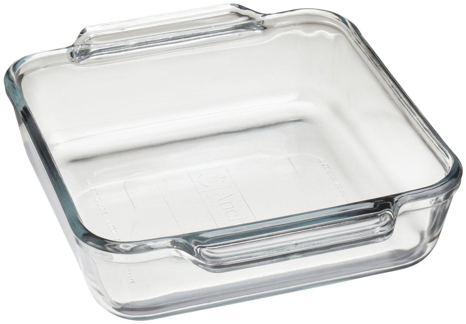 Anchor Hocking 8-Inch Square Glass Baking Dish with Cherry TrueFit Lid -  The Online Drugstore ©