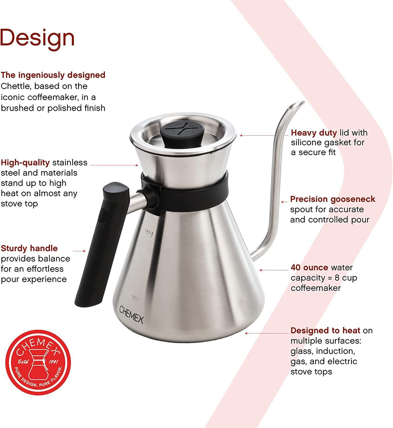 Chemex Gooseneck Chettle - Polished – The Seasoned Gourmet
