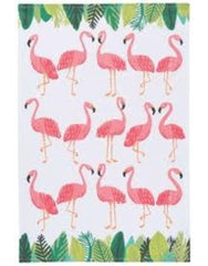 Printed Dish Towels - Flamingos