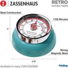 Zassenhaus Retro Kitchen Timer - Teal