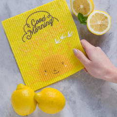 Swedish Dishcloth Good Morning Sunshine / Sponge Cloth
