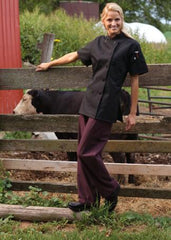 Women's Chef Coat Tahoe Black XSmall
