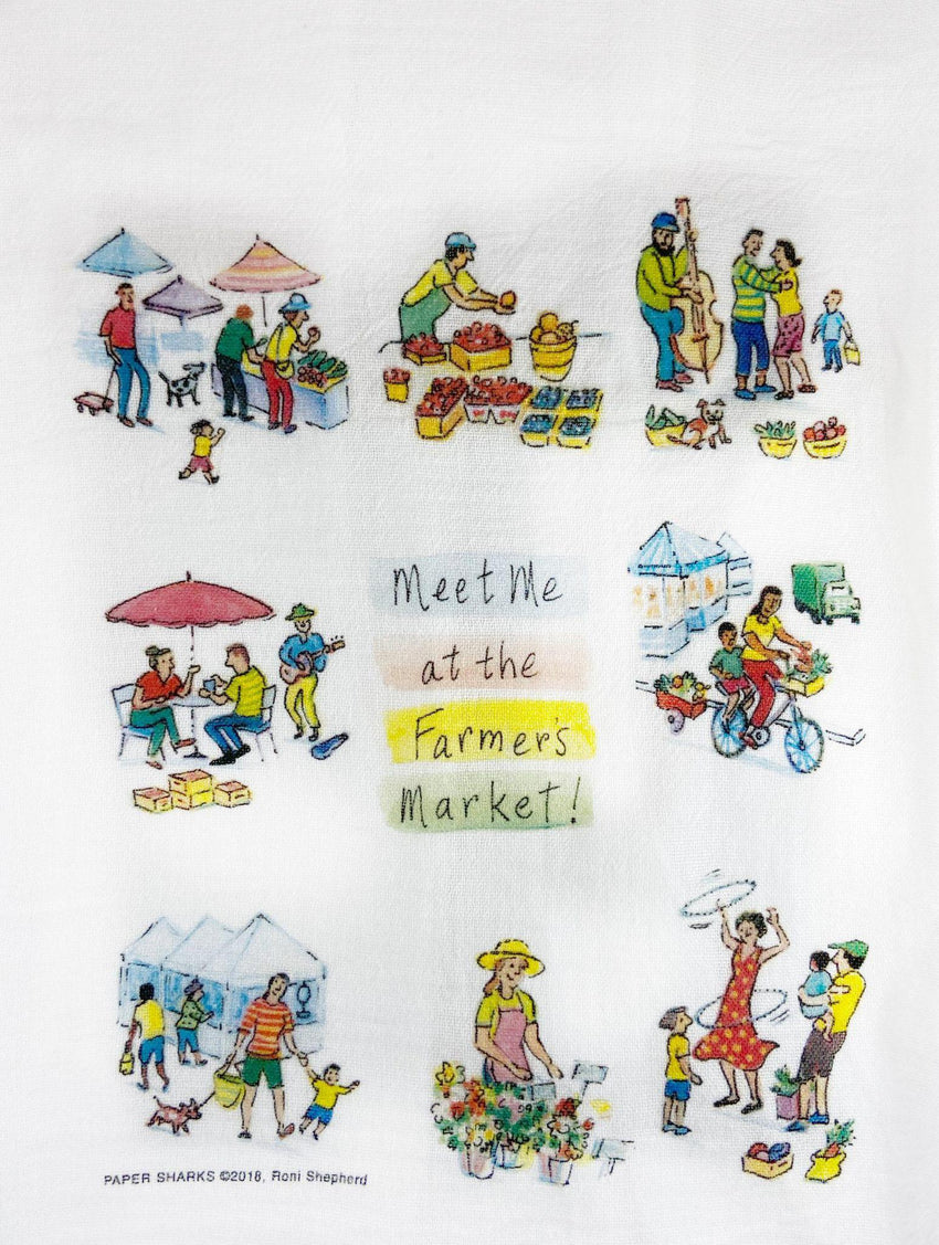 Flour Sack Towel - Meet Me Market