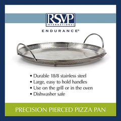 BBQ Pizza Pan - Stainless Steel