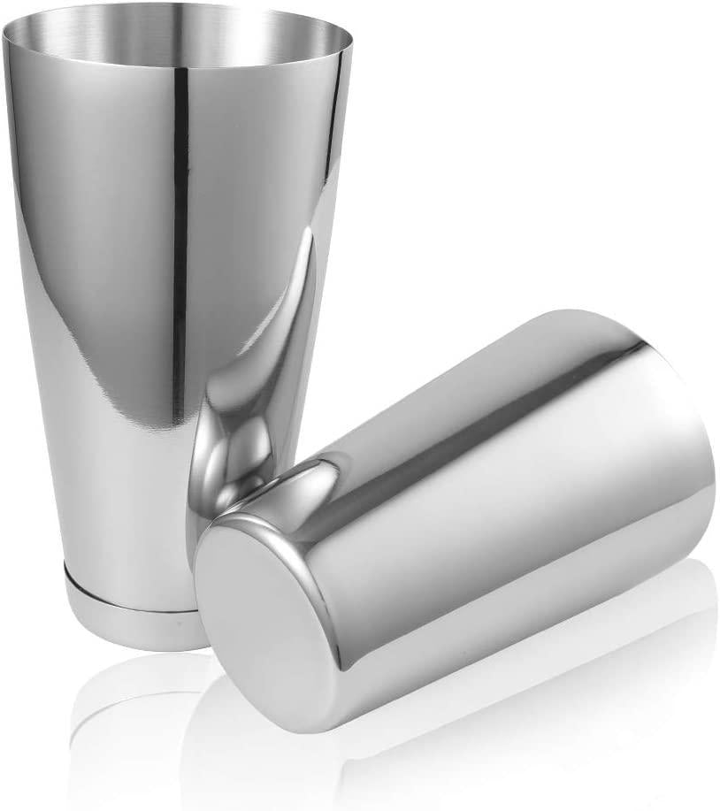 Boston Shaker En Inox Pour Cocktail - Shaker Professionnel Bar, Deux Pièces, Acier Inoxydable