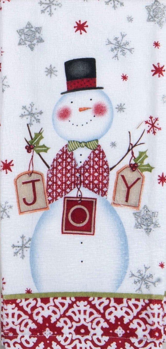 Terry Towel Joy Snowman